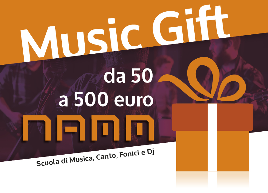 NAMM MUSIC GIFT CARD da 50 a 500 euro